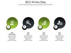 Seo works step ppt powerpoint presentation summary outfit cpb