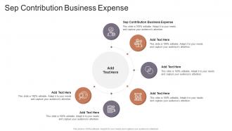 Sep Contribution Business Expense In Powerpoint And Google Slides Cpb