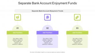 Separate Bank Account Enjoyment Funds In Powerpoint And Google Slides Cpb