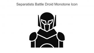 Separatists Battle Droid Monotone Icon In Powerpoint Pptx Png And Editable Eps Format