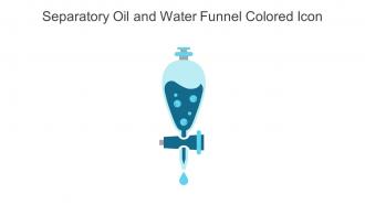 Separatory Oil And Water Funnel Colored Icon In Powerpoint Pptx Png And Editable Eps Format