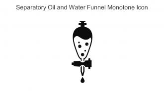 Separatory Oil And Water Funnel Monotone Icon In Powerpoint Pptx Png And Editable Eps Format