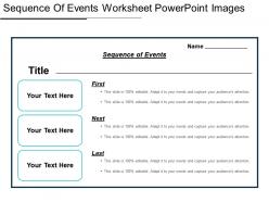 Sequence Of Events Worksheet Powerpoint Images