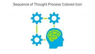 Sequence Of Thought Process Colored Icon In Powerpoint Pptx Png And Editable Eps Format