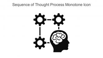 Sequence Of Thought Process Monotone Icon In Powerpoint Pptx Png And Editable Eps Format