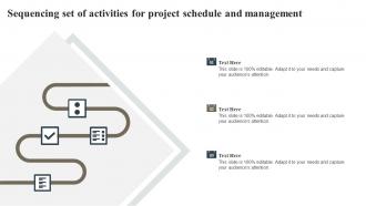 Sequencing Set Of Activities For Project Schedule And Management