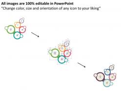 Sequential business target diagram flat powerpoint design