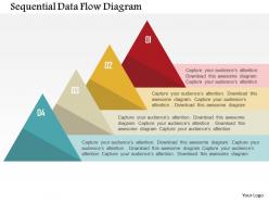 Sequential data flow diagram flat powerpoint design