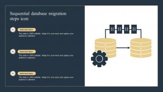 Sequential Database Migration Steps Icon