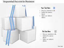 Sequential success in business image graphics for powerpoint
