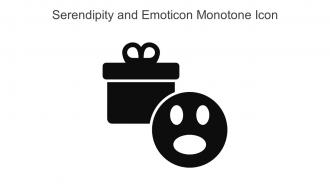 Serendipity And Emoticon Monotone Icon In Powerpoint Pptx Png And Editable Eps Format