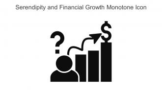 Serendipity And Financial Growth Monotone Icon In Powerpoint Pptx Png And Editable Eps Format