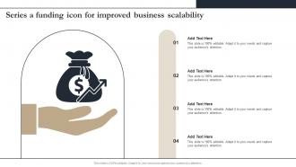 Series A Funding Icon For Improved Business Scalability