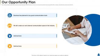 Series a investment pitch our opportunity plan ppt infographic template slides