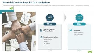 Series a pitch deck financial contributions by our fundraisers ppt template