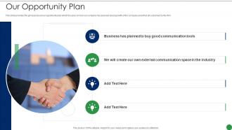Series A Round Funding Pitch Deck Opportunity Plan