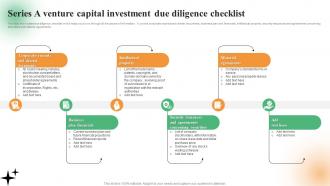 Series A Venture Capital Investment Due Diligence Checklist