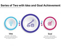 Series of two with idea and goal achievement