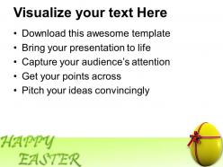 Sermon easter sunday wish happy with surprise egg powerpoint templates ppt backgrounds for slides