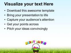 Sermon easter sunday wish you happy with bright theme powerpoint templates ppt backgrounds for slides
