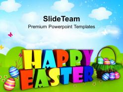 Sermon Easter Sunday Wishing Happy Wishes Powerpoint Templates Ppt Backgrounds For Slides