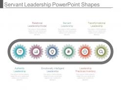 Servant leadership powerpoint shapes