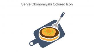 Serve Okonomiyaki Colored Icon In Powerpoint Pptx Png And Editable Eps Format