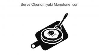 Serve Okonomiyaki Monotone Icon In Powerpoint Pptx Png And Editable Eps Format