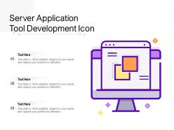 Server application tool development icon