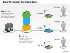 Server for computer networking solutions ppt slides
