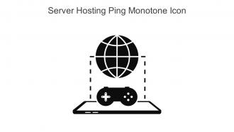 Server Hosting Ping Monotone Icon In Powerpoint Pptx Png And Editable Eps Format