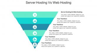 Server hosting vs web hosting ppt powerpoint presentation pictures templates cpb
