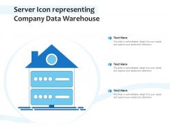 Server icon representing company data warehouse