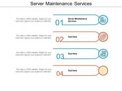 Server maintenance services ppt powerpoint presentation infographic template graphics cpb