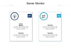 Server monitor ppt powerpoint presentation portfolio visuals cpb