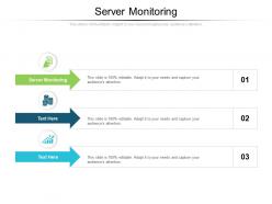 Server monitoring ppt powerpoint presentation layouts styles cpb
