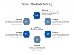 Server standards auditing ppt powerpoint presentation model graphics design cpb