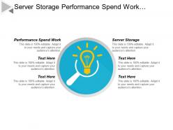 Server Storage Performance Spend Work Marketing Targeting Strategy