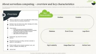 Serverless Computing About Serverless Computing Overview And Key Characteristics