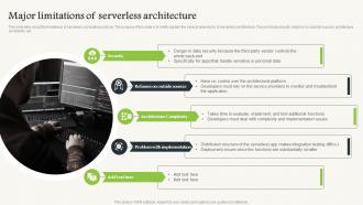 Serverless Computing Major Limitations Of Serverless Architecture