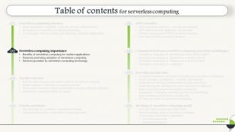 Serverless Computing Powerpoint Presentation Slides Designed Engaging