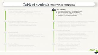 Serverless Computing Powerpoint Presentation Slides Graphical Engaging