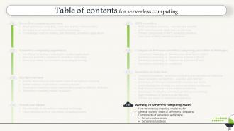 Serverless Computing Powerpoint Presentation Slides Professional Adaptable