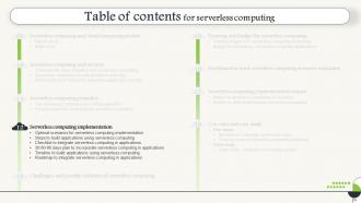 Serverless Computing Powerpoint Presentation Slides Template Pre-designed