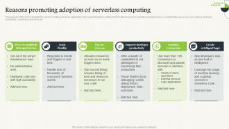 Serverless Computing Reasons Promoting Adoption Of Serverless Computing