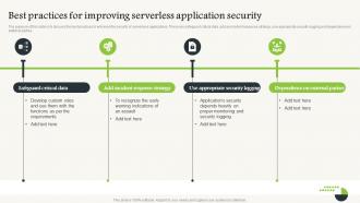 Serverless Computing V2 Best Practices For Improving Serverless Application Security