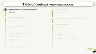 Serverless Computing V2 Powerpoint Presentation Slides Template Unique