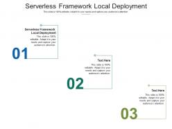 Serverless framework local deployment ppt powerpoint information cpb
