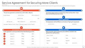 Service Agreement For Securing More Clients Guide For Web Developers