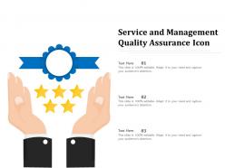 Service and management quality assurance icon